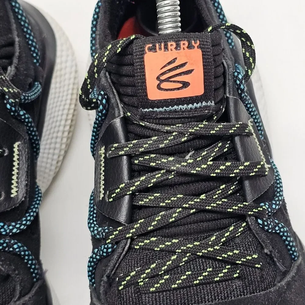 Under Armour Mens 5.5 Curry‎ Flow Cozy Low Black Basketball Shoe